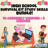 Highschool Survival Study Skills Bundle (Self Esteem, Exam