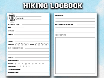 Preview of Hiking Logbook