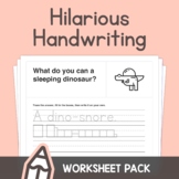 Hilarious Handwriting – K, 1st, 2nd Grade Handwriting Prac