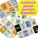 Hilarious Science Puns Poster BUNDLE - 32 Posters! Science