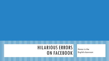 Preview of Hilarious errors on Facebook