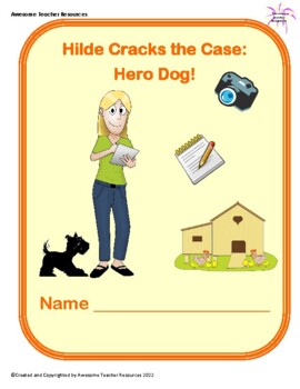 Preview of Hilde Cracks the Case: Hero Dog! Book Study Packet