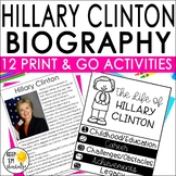 Hillary Clinton Biography, Activities, Graphic Organizers,