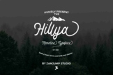 Hillya Monoline script font
