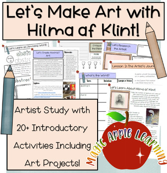 Preview of Hilma af Klint Artist Study Art History Women Artists