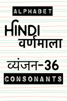 Preview of Hindi | Consonants हिंदी वर्णमाला : व्यंजन