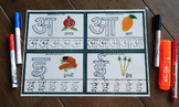 Hindi Varnmala Swar Consonant Letter Tracing Flash Cards H