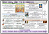 Hindu Gods and Goddesses Knowledge Organizer!