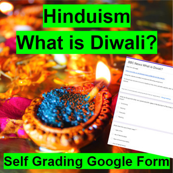 Preview of Hindu Holiday What is Diwali? Google Form Deepavali - Hinduism