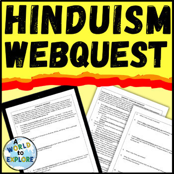 Preview of Hinduism Activity Research WebQuest A World Religion