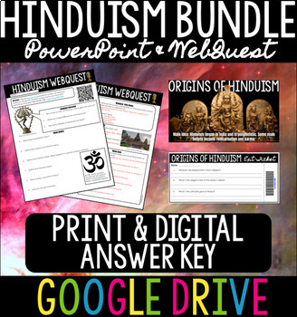 Preview of Hinduism Bundle - PowerPoint & WebQuest