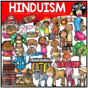 Preview of Hinduism Clip Art Set {Educlips Clipart}