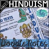 Hinduism Doodle Notes and Digital Guided Notes