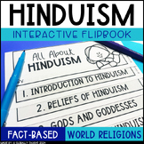 Hinduism Flipbook with Holi & Diwali, World Religions Acti