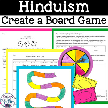 Preview of Hinduism Project Create a Board Game
