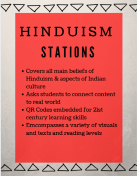 Preview of Hinduism Stations-With QR Codes!
