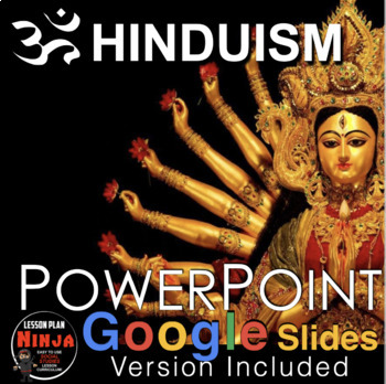 Preview of Hinduism (World Religions) PowerPoint / Google Slides + Video Clips