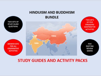 Preview of Hinduism and Buddhism Bundle: Study Guide/Activity Packs