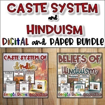 Preview of Caste System & Hinduism Bundle: Reading and Guided Notes - Print and Digital