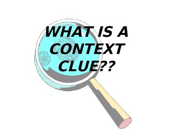 Hints for Context Clues: Vocabulary Strategy PPT (editable resource)