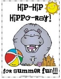 Hip Hip Hippo-Ray! Writing Activity