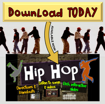 Preview of Hip Hop: A comprehensive & engaging Music History PPT (links, handouts & more)