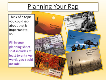 Preview of Hip Hop Planning A Rap