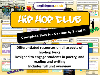 Preview of Hip Hop Poetry English