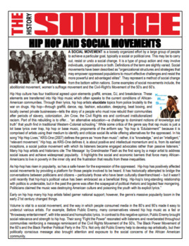 Preview of Hip Hop Culture and History: Social Movements