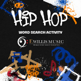 6 Hip Hop Word Search Worksheets