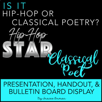 Preview of Hip Hop or Classical Poetry Interactive Bulletin Board, Presentation, & Quiz