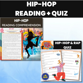 Preview of HipHop Reading Comprehension and Quiz Bundle | Hip-Hop and Rap Music