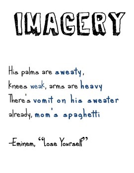 imagery literary term example
