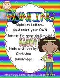 Hippie / Groovy Kids Themed Buntings- Customize Your Own Banner!