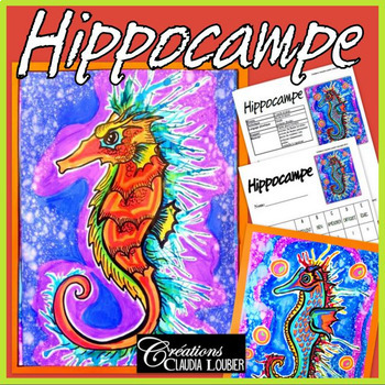 Preview of Arts plastiques: Hippocampe, été, plan de cours en français