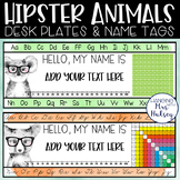 Hipster Animal Desk Name Tags