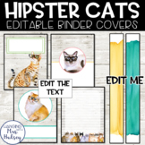Hipster Cats: Binder Covers and Spine Labels