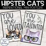 Hipster Cats: Motivational Mini Posters