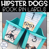Hipster Dogs Book Bin Labels - Book Box Labels