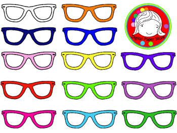 hipster glasses clip art