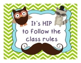 Hipster Woodland Animal Class Rules