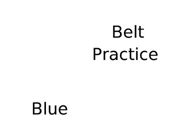 Preview of Hiragana Karate Belt Reader - Blue (がざだ lines)