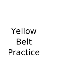 Preview of Hiragana Karate Belt Reader - Yellow (かさた lines)