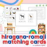 Hiragana-Romaji Matching Cards