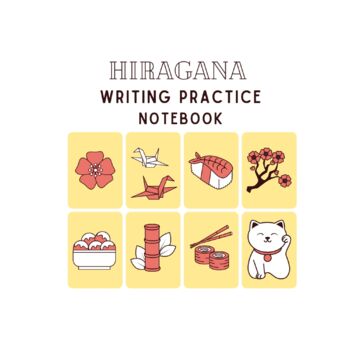Preview of Hiragana Writing Practice Notebok - Japanese Alphabet Handwriting Practice