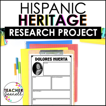Preview of Hispanic Heritage Month Research Project