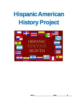 Preview of Hispanic American History Biography Project