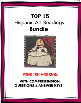 Preview of Hispanic Art Reading Bundle: TOP 15 Readings @45% off! (ENGLISH VERSION)