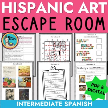 Preview of Hispanic Art Spanish Escape Room
