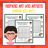 Hispanic Art and Artists Word Search | Hispanic Heritage M